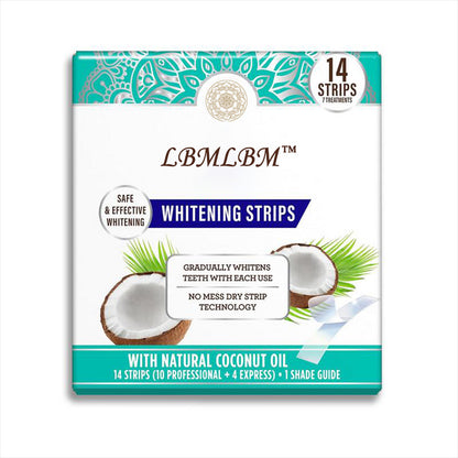 LBMLBM™ Teeth Whitening Strips - 7-Day Treatment with Non-Slip, Dry Strip Technology - Whitening Designed with Care for a Brighter Smile