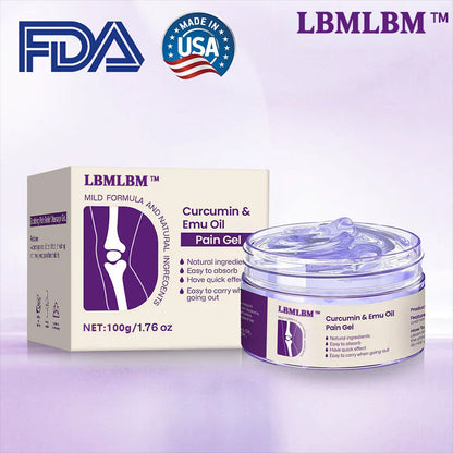 LBMLBM™ Curcumin & Emu Oil Pain Gel – 🏥 Backed by US Osteopathic Experts