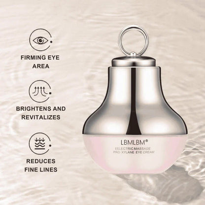 Light Eye Massage Cream with Caffeine & Hyaluronic Acid for Dark Circles Firming Fine Lines Hydrating Moisturizing Radiant Skin Care with Red Light Micro-Vibration Head