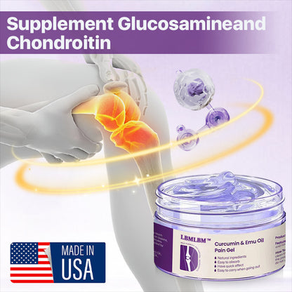 LBMLBM™ Curcumin & Emu Oil Pain Gel – 🏥 Backed by US Osteopathic Experts