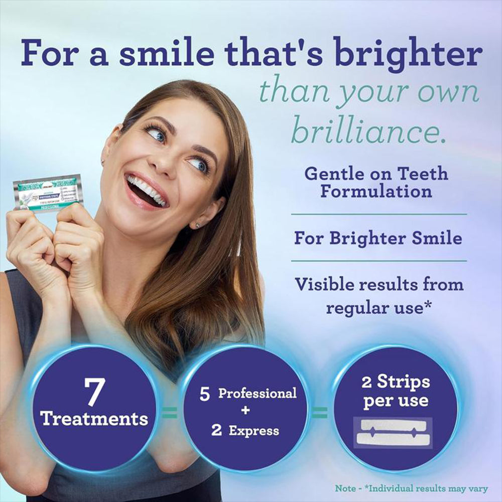 LBMLBM™ Teeth Whitening Strips - 7-Day Treatment with Non-Slip, Dry Strip Technology - Whitening Designed with Care for a Brighter Smile