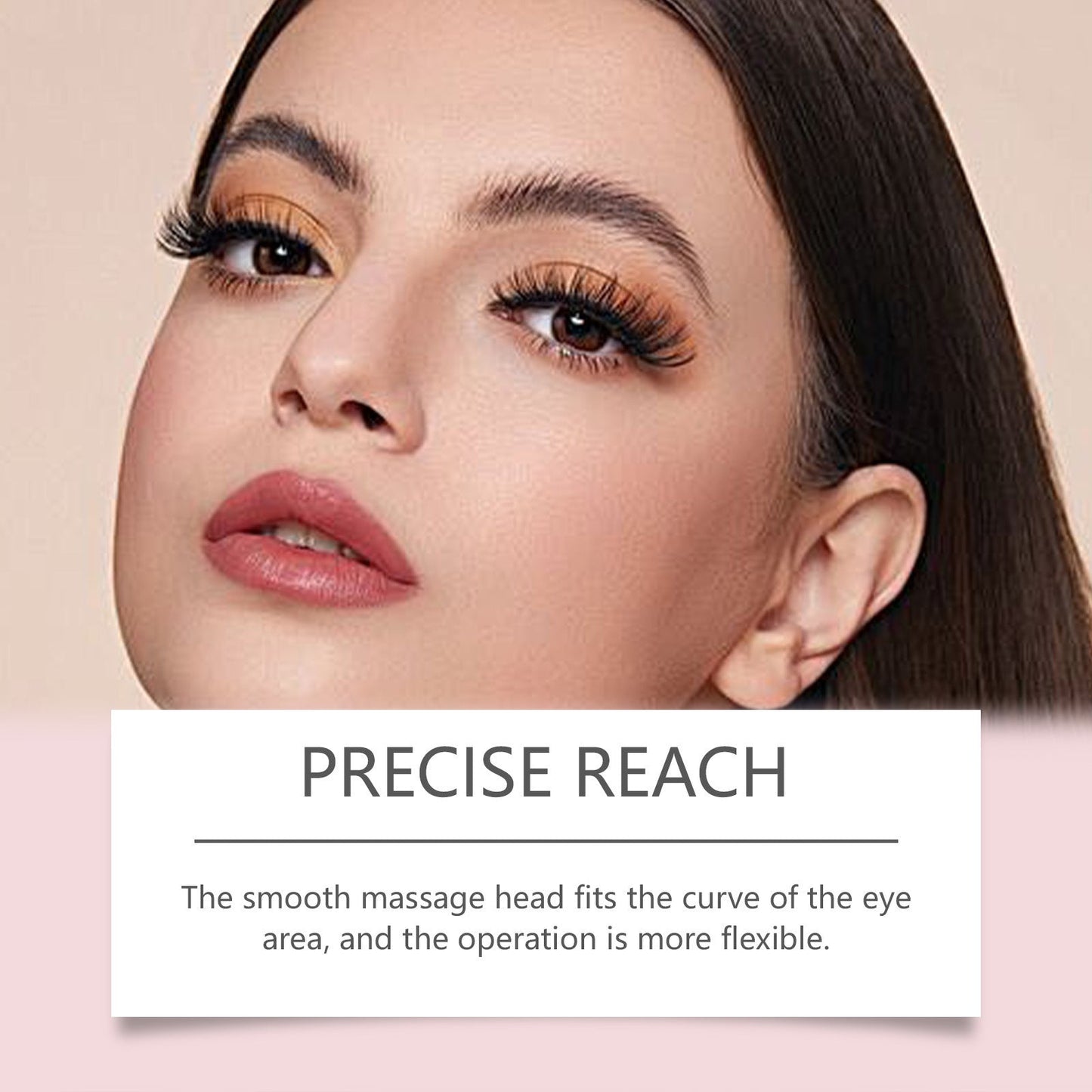 Light Eye Massage Cream with Caffeine & Hyaluronic Acid for Dark Circles Firming Fine Lines Hydrating Moisturizing Radiant Skin Care with Red Light Micro-Vibration Head